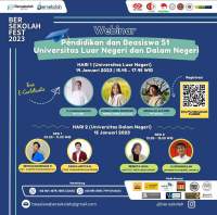 Bersekolah Fest 2023 Gelar Webinar Pendidikan dan Beasiswa S1 Universitas Luar Negeri dan Dalam Negeri