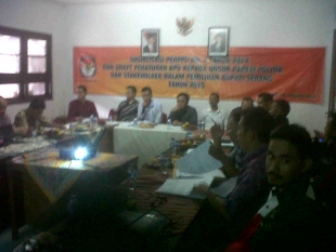 KPU Kabupaten Serang Masih Menunggu Revisi UU Pilkada