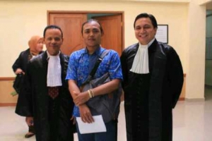 Sang pengacara Herdiyan cs siap membantu anak tukang sayur