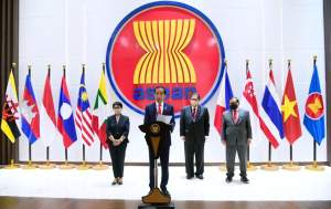 Presiden RI Joko Widodo di acara KTT ASEAN.