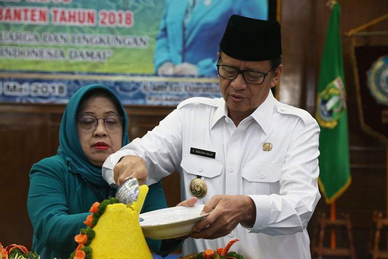 Gubernur Banten Hadiri Peringatan Hari Kesatuan Gerak PKK Tingkat Provinsi.