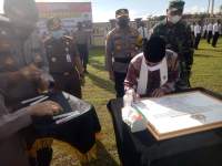 Cegah KKN, Polres Serang Gelar Deklarasi Pencanangan Zona Integritas