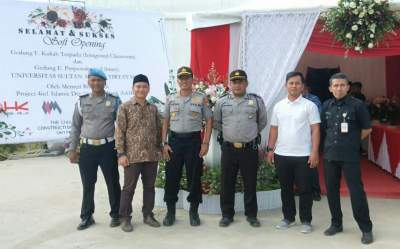 Kapolsek dan Anggota, Pengamanan Soft Opening Gedung Untirta