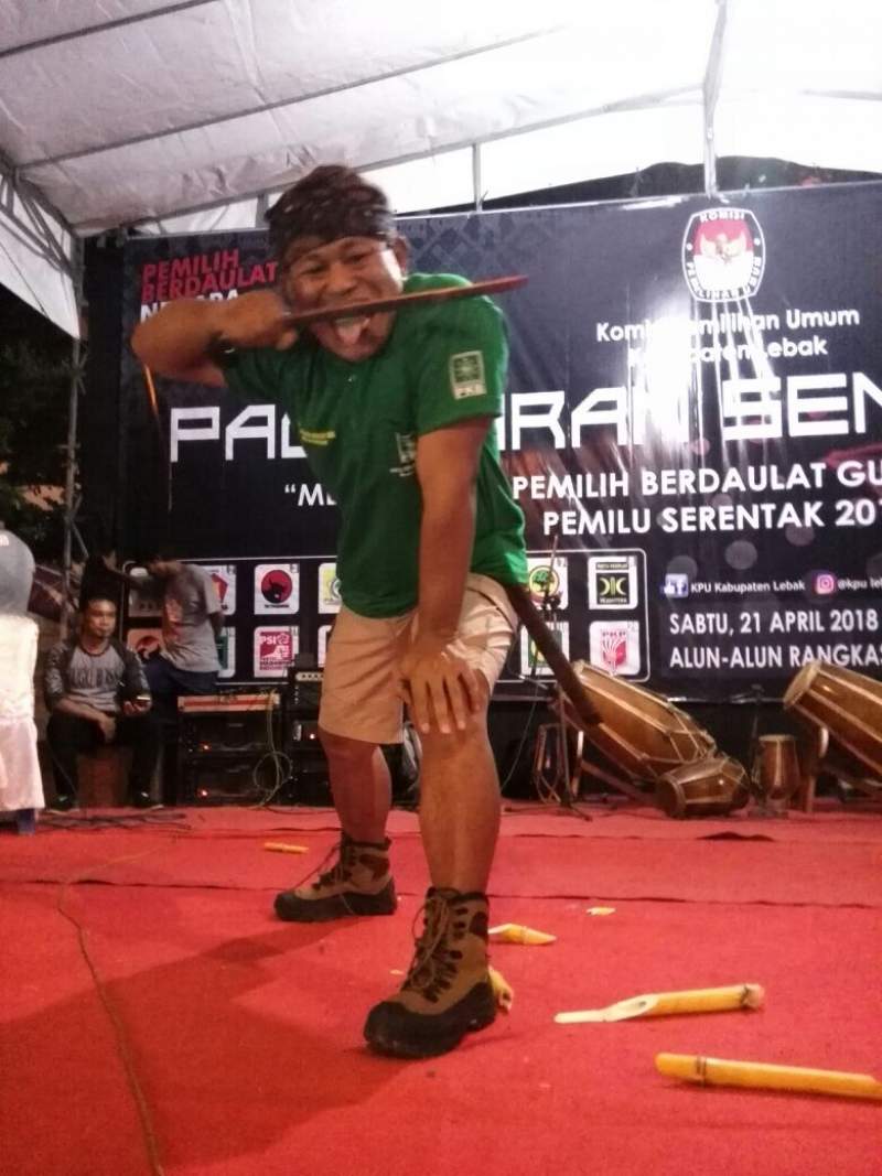 KPU Lebak Gelar Pementasan Seni Budaya