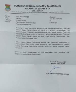 Surat Pemberhentian 7 Perangkat Desa Bunar Dinilai Janggal