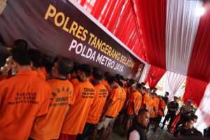 Polres Tangerang Selatan Tangkap 33 Pelaku Kejahatan Jalanan