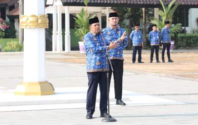 Pj Bupati Tangerang Pimpin Apel Pagi