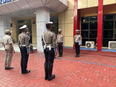 Dirlantas Berikan Arahan Saat Apel Pertama Bulan Suci Ramadhan