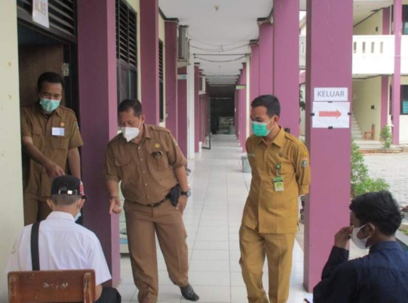 PPDB SMK Negeri Dibuka, Maksis Sahabi  Himbau  Warga Terapkan Prokes