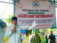 Sekda Hadiri Letakan Batu Pertama Masjid Baiturrahmat Teluknaga