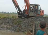 Normalisasi sungai Belutu Serdang Bedagai