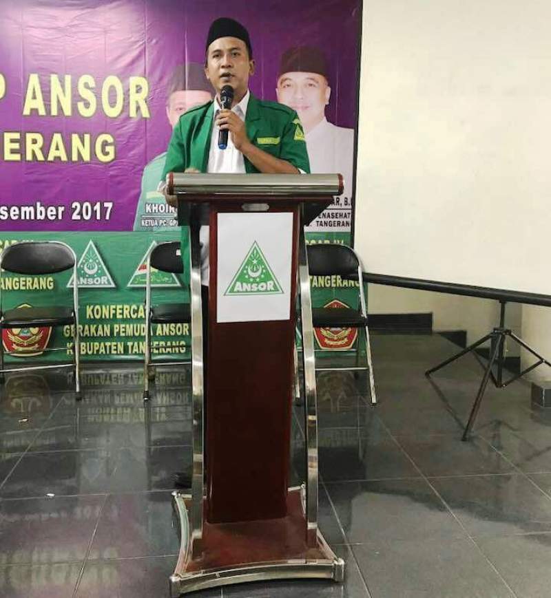 Keua GP Ansor Kabupaten Tangerang Muhidin Abdul Qodir