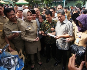 Tangsel Dapat Bantuan 11 Ton Ikan Beku