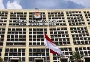 Ilustrasi gedung KPU pusat di Jakarta.