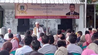 Serap Aspirasi Masyarakat, Sopwan Gelar Reses Masa Persidangan ke II 2022- 2023