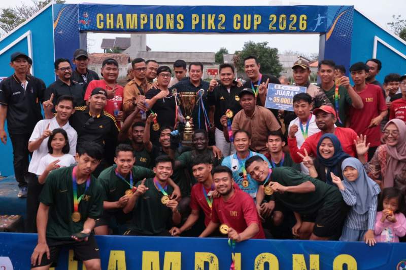Tutup Liga Bola Open Turnamen PIK 2, Bupati Tangerang Dorong Olahraga Jadi Penggerak Ekonomi Desa
