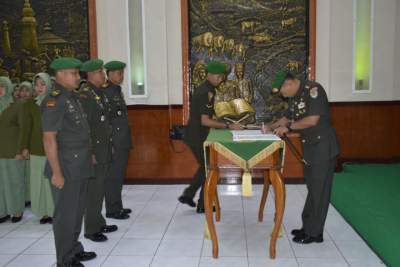 Rotasi Jabatan, Danrem 064/MY Pimpin Serah Terima Jabatan di Korem 064/MY