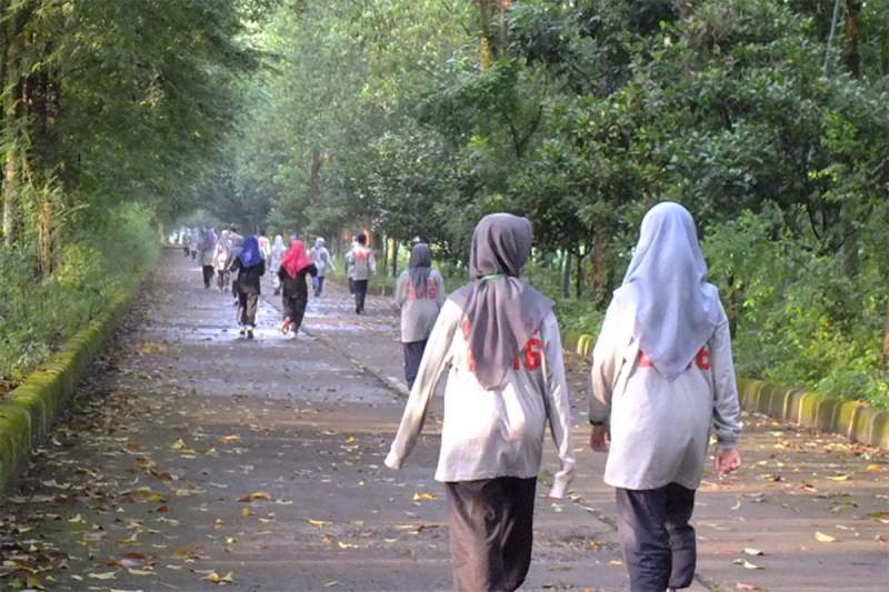 Suasana di komplek Ponpes Al-Zaytun.