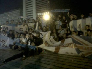 MCSCI Rayakan Gelar Juara Di Bundaran HI