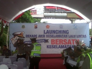 Polres Serang Gelar Aksi Keselamatan Lalin