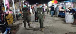 Cegah Covid, Polsek Balaraja Bubarkan Pasar Malam