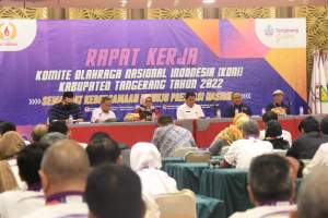 Sekda Buka Raker KONI Kabupaten Tangerang