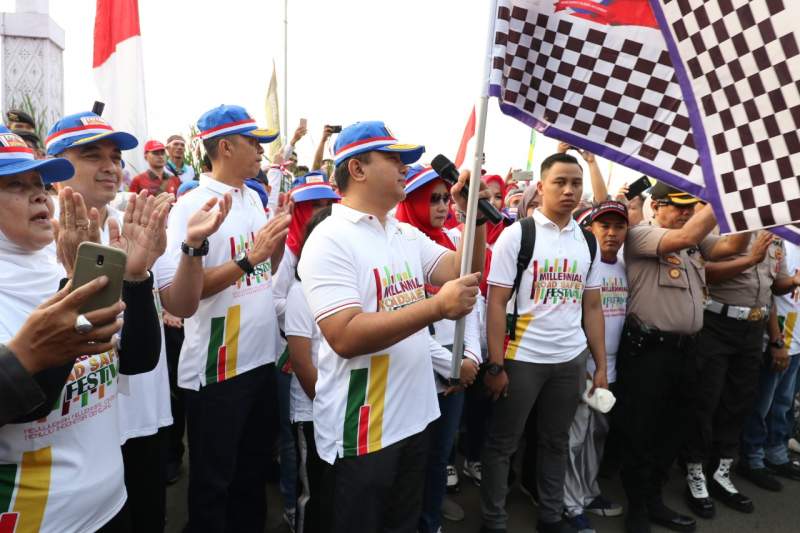 Kapolda Banten Lepas Puluhan Ribu Orang Gerak di Acara Festival Damai Kebhinekaan