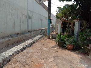 Tampak area proyek tol kunciran serpong yang dikeluhka  warga (ft budi)