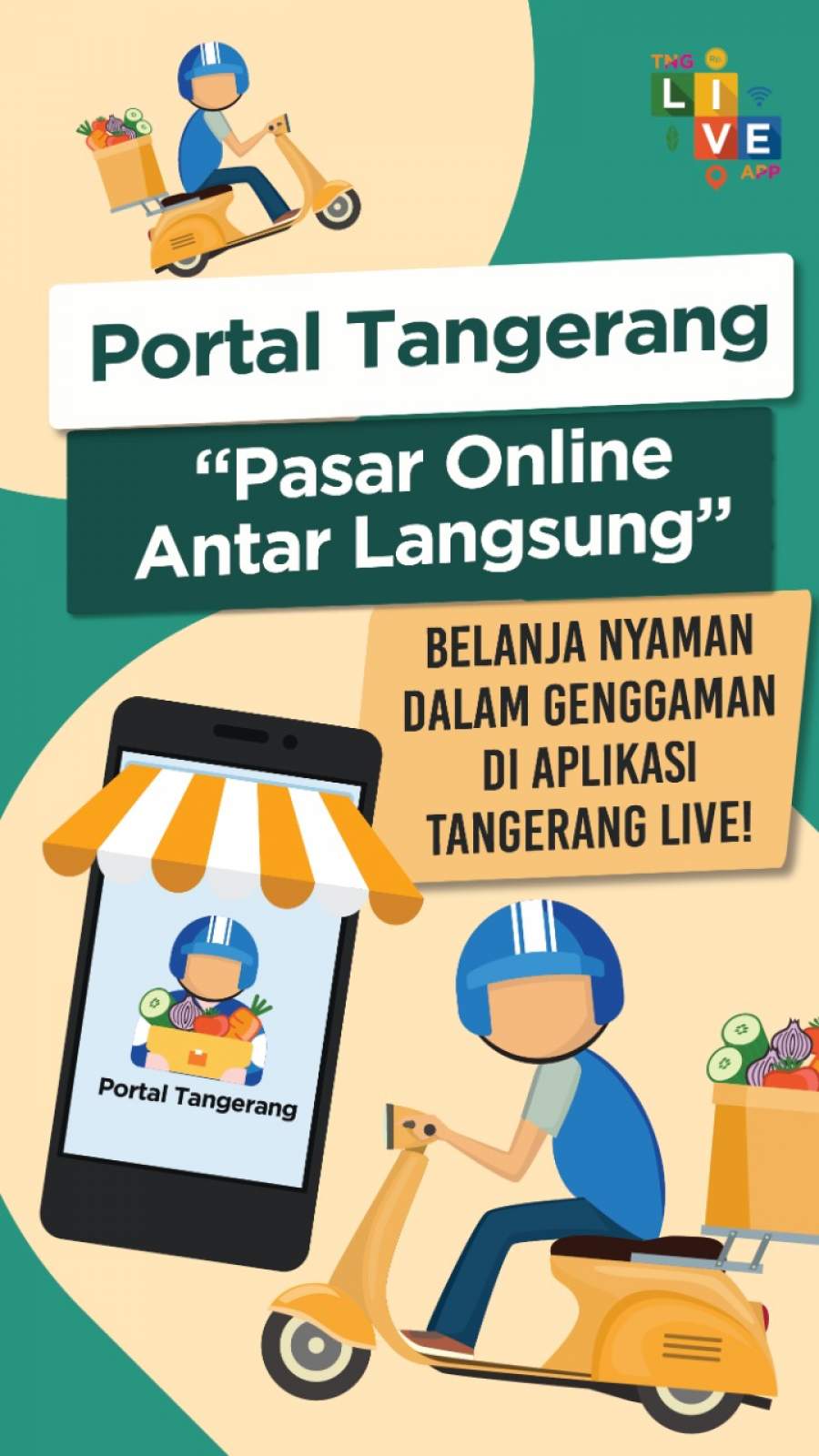 Belanja Mudah Secara Online di Pasar Tradisional, Dengan Aplikasi Portal Tangerang
