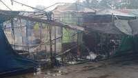 Dua Warung di Teluknaga Hangus Terbakar