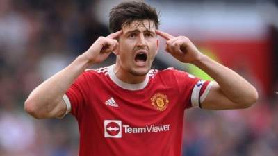 Pemain lini belakang Manchester United. Harry Maguire. (AFP)