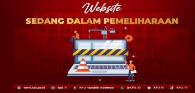 Tampilan website KPU RI.