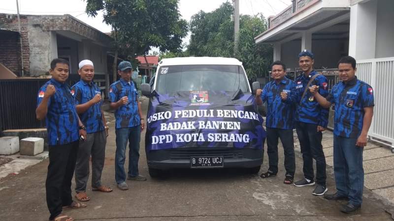 Ormas Badak Banten DPD Kota Serang Salurkan Bantuan Korban Tsunami