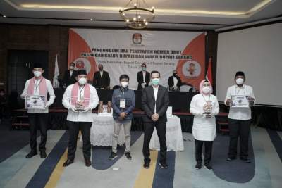 Pilbup Serang, KPU Kabupaten Serang Resmi Tetapkan Nomor Urut Paslon