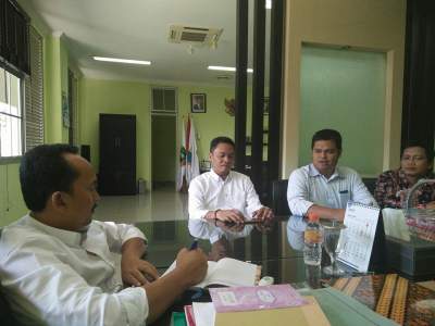 Suasana audiensi Panwaslu dengan Wakil Bupati Lebak