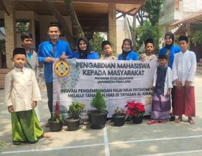 Pengabdian Mahasiswa Universitas Pamulang di yayasan al kamilah