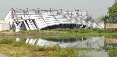 Diterjang Puting Beliung, Stadion Mini Panongan Ambruk