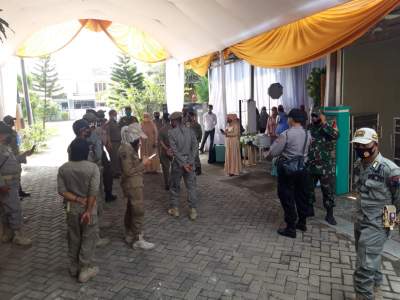 Pejabat BPBD Nekat Gelar Pesta Pernikahan, Petugas Gabungan Bubarkan Acara