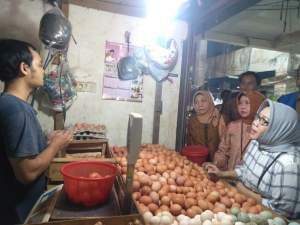 Perkembangan harga Sembako, Irjen Kemendag Tinjau Pasar Rau Kota Serang