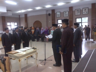 Zaki Lantik Jajaran Direksi PD Pasar Niaga Kerta Raharja