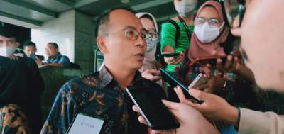 Direktur Utama PT. INKA, Eko Purwanto, usai rapat dengar pendapat bersama anggota Komisi VI DPR di Komplek DPR RI, Senin (27/3/2023).