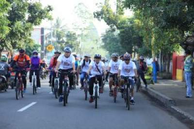 Ribuan Orang Ikuti Funbike Pilkada Damai Kota Tangerang 2018