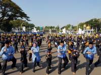 Ratu Tatu Peragakan Jurus Kaserangan Bersama Para Siwa