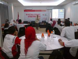unit-unit PMI Kota Tangerang saat sosialisasi kehumasan di hotel Amaris Tangcity Tangerang