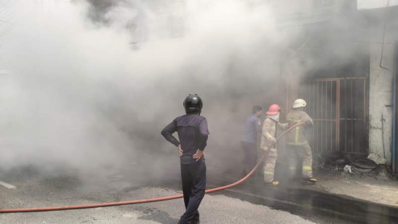 Ditinggal Penghuni, Ruko di Kawidaran Hangus Terbakar
