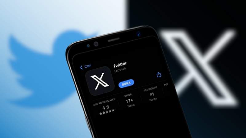Apple Tolak Twitter Ubah Logo Jadi X (Foto: Kilat / Creative Blow) Ilustrasi : Sasa/db
