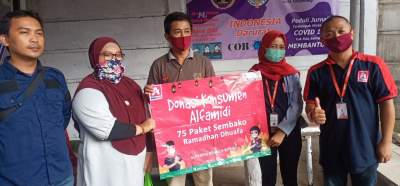 Lazismu dan Alfamidi Berikan Bantuan Peduli Covid-19, Kepada Para Awak Media
