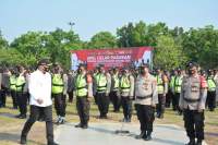 Zaki Pimpin Apel Gelar Pasukan Pengamanan Pilkades Serentak