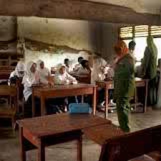 Salah Saru Gedung Sekolah Yang Rusak di Kab Tangerang
