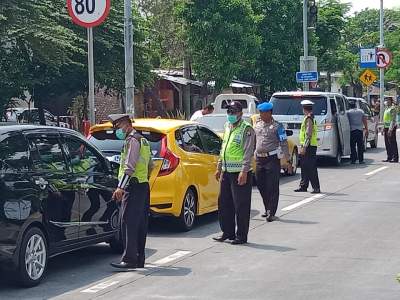 Ilustrasi razia kendaraan.